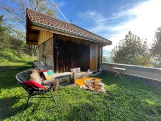 Jolie cabane avec jacuzzi pour les amoureux de la nature - Tullins - 0