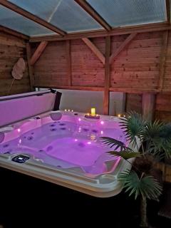 A Fleur de Spa : Maison chaleureuse avec spa privatif et billard. - 9