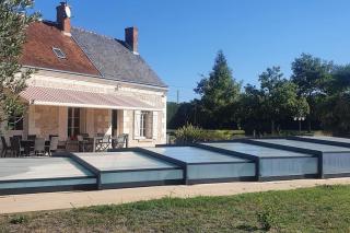 Longère avec Piscine Couverte Chauffée privative de Avril à Septembre - Luzillé - 8