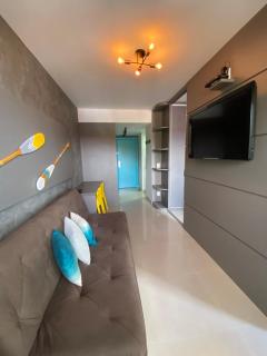 Flat Decoração Náutica c/Vista Lago Paranoá - 1