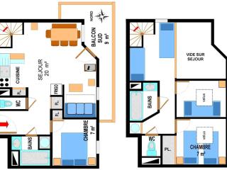 Duplex pour 10 pers, au pied des pistes, proche télécabine et commerces, parking inclus - FR-1-508-16 - Lanslevillard - 5
