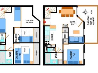 Duplex 10 pers au pied des pistes avec parking, balcon et wifi à Val Cenis - FR-1-508-25 - Lanslevillard - 5