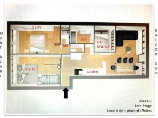 Superbe appt rénové 3 pièces au pied des pistes, balcon sud, 8 pers, près commerces - FR-1-455-36 - 6