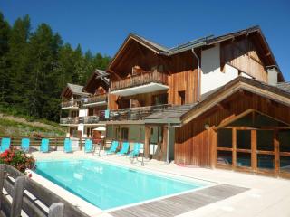 Chalet mitoyen avec piscine, sauna, hammam, départ des pistes, 2 chambres, balcon, Les Orres 1800 - FR-1-322-137 - Les Orres - 4