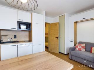 Studio rénové 2* pour 4 pers., skis aux pieds, balcon exposé sud-ouest, proche commerces et garderie - FR-1-398-528 - La Rosière - 0