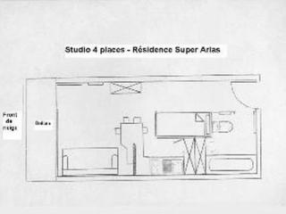Studio 4 pers avec balcon sur les pistes, parking gratuit, casier à skis et kitchenette aménagée - FR-1-602-32 - Arette - 7
