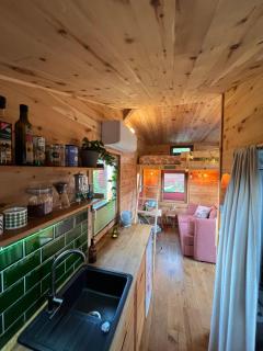 Zirbenholz Tiny House "Waldhauszeit" am See - Mücke - 9