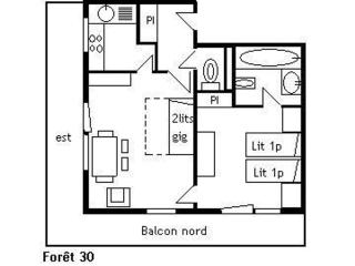 Appartement en montagne, 4 pers, proche des pistes et commerces, animaux acceptés, balcon, casier à skis - FR-1-180-73 - Méribel - 4