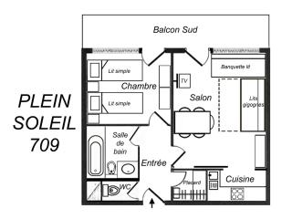 Appartement Clair et Cosy, Sur les Pistes, Balcon Sud, Proche Commerces, 3* pour 4 Personnes - FR-1-182-13 - Méribel - 7