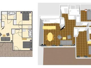 Spacieux appartement 3 pièces avec balcon, départ skis aux pieds, WIFI à Val-d'Isère - FR-1-694-103 - 9