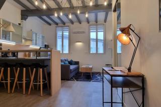 Appartement climatisé entièrement rénové en hyper centre! Le Rétro Chic - Parking gratuit - Linge et serviettes inclus - - La Roche-Chalais - 3
