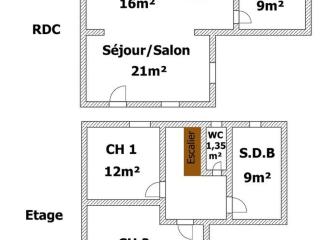 Charmante maison ancienne rénovée avec jardin privé, 5 couchages - FR-1-426-171 - 9