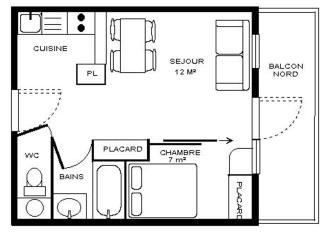 Appartement cosy 4 pers, balcon, draps fournis, casier à ski, Wifi, pied des pistes - FR-1-508-162 - 5
