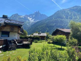 Demi-chalet cosy avec terrasses, WiFi et parking à Chamonix - FR-1-343-228 - Chamonix - 9