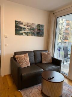 Modern apartment with balcony near city center - 0