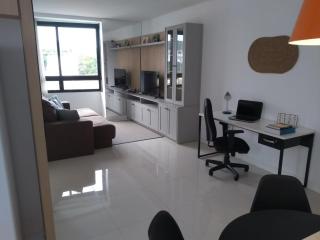 Balneário Camb 1 QT + 1 CM - 2 qd praia/merc - 6