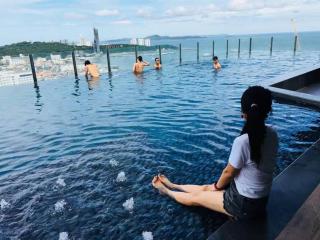 泰国芭提雅顶层无边游泳池公寓thebase健身房 - 9