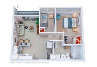 Depto dentro de condominio. Seguridad 24 horas. - 1