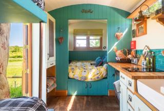 Shepherds Hut with Scandinavian Hot Tub and hydromassager - Sway - 6