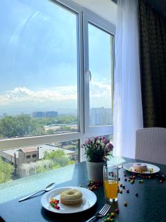 MEDINAHOTELKZ, # 63, вид на горы, 15 мин пешком до арбата, HALAL - 6