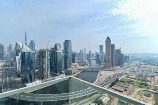 Luxury Escapes - View of Canal & Burj Khalifa 1BR Large Premium Apt - Amna Tower - Dubai - 0