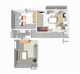 LAB3 City Private Apartment - 2 Bedrooms - 8