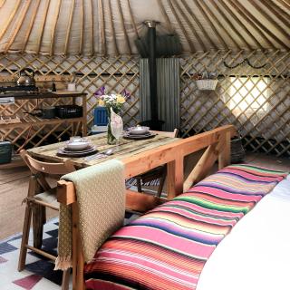 'Villager' the Yurt at Pentref Luxury Camping - Penuwch - 3