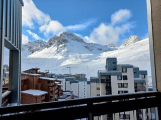 Studio mezzanine 32m² Tignes, balcon, wifi, lave-linge, séjour lit convertible - FR-1-449-184 - 7
