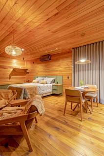 Cabanas Alto Padrão com Jacuzzi, Lareira e cachoeira exclusiva - Urupema - 5