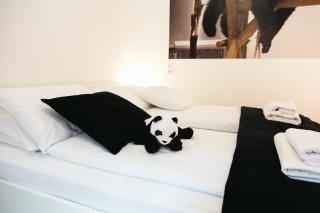 Black & White Apartment with a gift soft PANDA - Budapest - 7