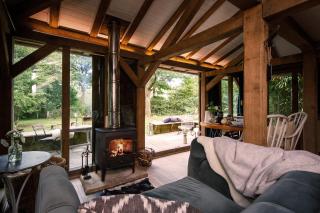 Luxury Boltholes cabin in the woods with hot tub - - 8