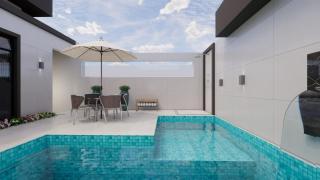 Uma Quadra do MAR Com PISCINA, Churrasqueira, 2 Vg de Garagem e 3 Quartos!!! - Praia Grande - 0