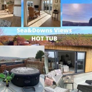 Spacious Studio Cabin with Sea/ Downs views Sole Use of HotTub in Seaford - Seaford - 0
