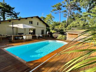 Ferienhaus mit beheiztem Pool in Claouey - Lège-Cap-Ferret - 0