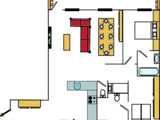 Appartement centre-ville, proche pistes et commerces, 6 pers., 2 ch., balcon, parking inclus - FR-1-519-5 - 3