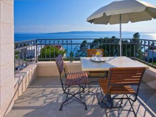 Studio apartment in Brela with a sea view, terrace, air conditioning, WiFi 201-8 - 9