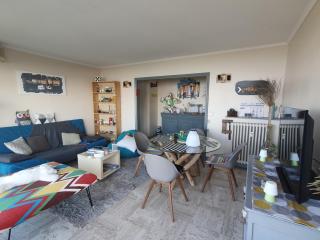 Appartement vue mer panoramique, plage 150M, terrasse, parking privé, clim - 7