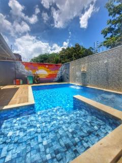Casa com Piscina e 3 Quartos Climatizados 8km do Centro - Palmas - 0
