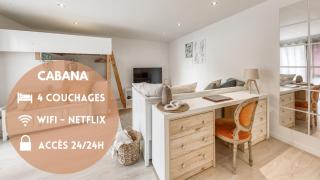 CABANA 4 pers Wifi Boîte à clé Netflix - - 0