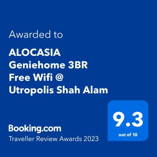 ALOCASIA Geniehome 3BR Free Wifi @ Utropolis Shah Alam - Shah Alam - 9