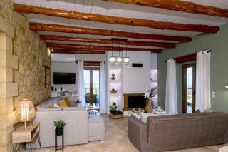 Stone villa Halepa panoramic view and private pool 28sq m - Néon Khoríon - 5