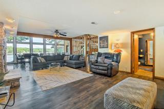 Private Fire Pit and Dock Lakefront Missouri Home - 7