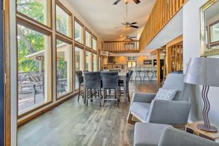 Private Fire Pit and Dock Lakefront Missouri Home - 5