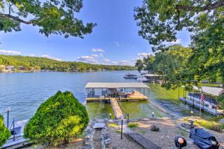 Private Fire Pit and Dock Lakefront Missouri Home - 9