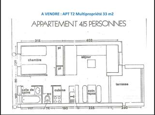 Appartement terrasse 1 chambre - 1