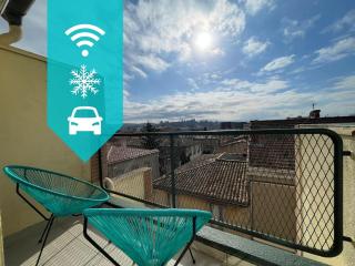 Duplex 70m2 - Vue Cité Mediévale - Parking gratuit - Carcassonne - 9
