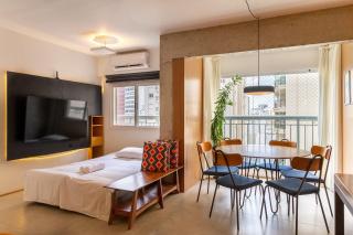 Apto com máquina de lavar perto do metrô Trianon - 0