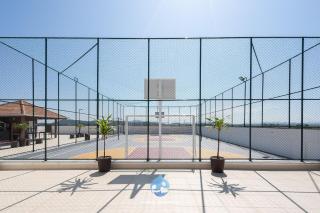 Aptos em Bal Piçarras a150m da PRAIA, dois quartos, sala de estar, COZINHA COMPLETA, SACADA com CHURRASQUEIRA, WI-FI, PISCINA, PORTARIA 24h, PLAYGROUND e QUADRA DE ESPORTES - Piçarras - 7