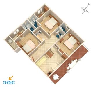 Apartments with a parking space Podaca, Makarska - 10439 - Podaca - 1