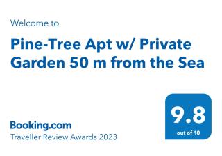 Pine-Tree Apt w/ Private Garden 50 m from the Sea - Golem - 3